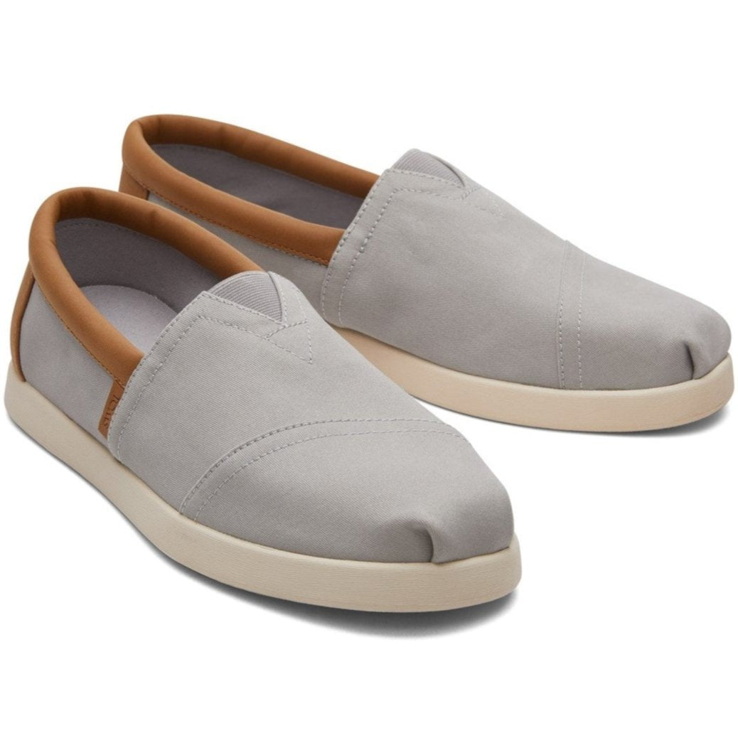 Toms Alpargata Forward Grey Flats Slip On Casual Shoe