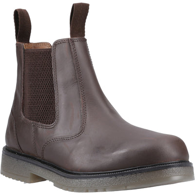 Amblers Chelmsford Chelsea Work Leather Brown Boot
