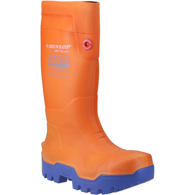 Dunlop Fieldpro Thermo Safety Wellington Orange Boot