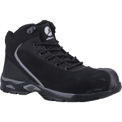 Albatros Runner Xts Mid Men's Safety Black Work Shoes