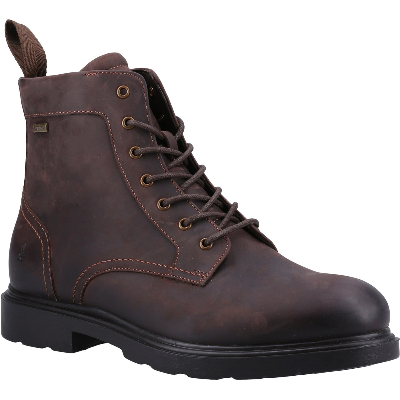 Hush Puppies Porter Mens Lace Up Leather Waterproof Boot