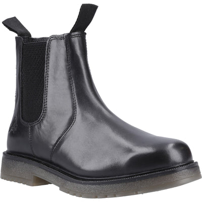 Amblers Colchester Black Hardwearing Unisex Chelsea Boot