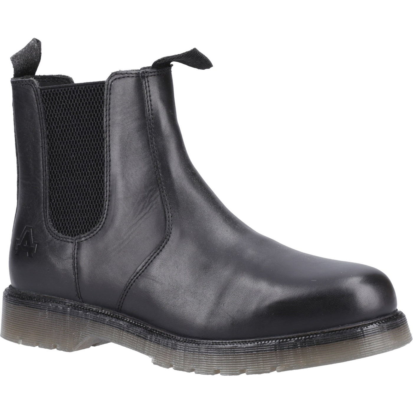 Amblers Colchester Black Hardwearing Unisex Chelsea Boot