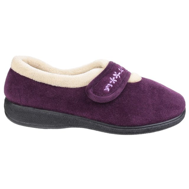 Fleet & Foster Capa Women's Memory Foam Slippers in Purple