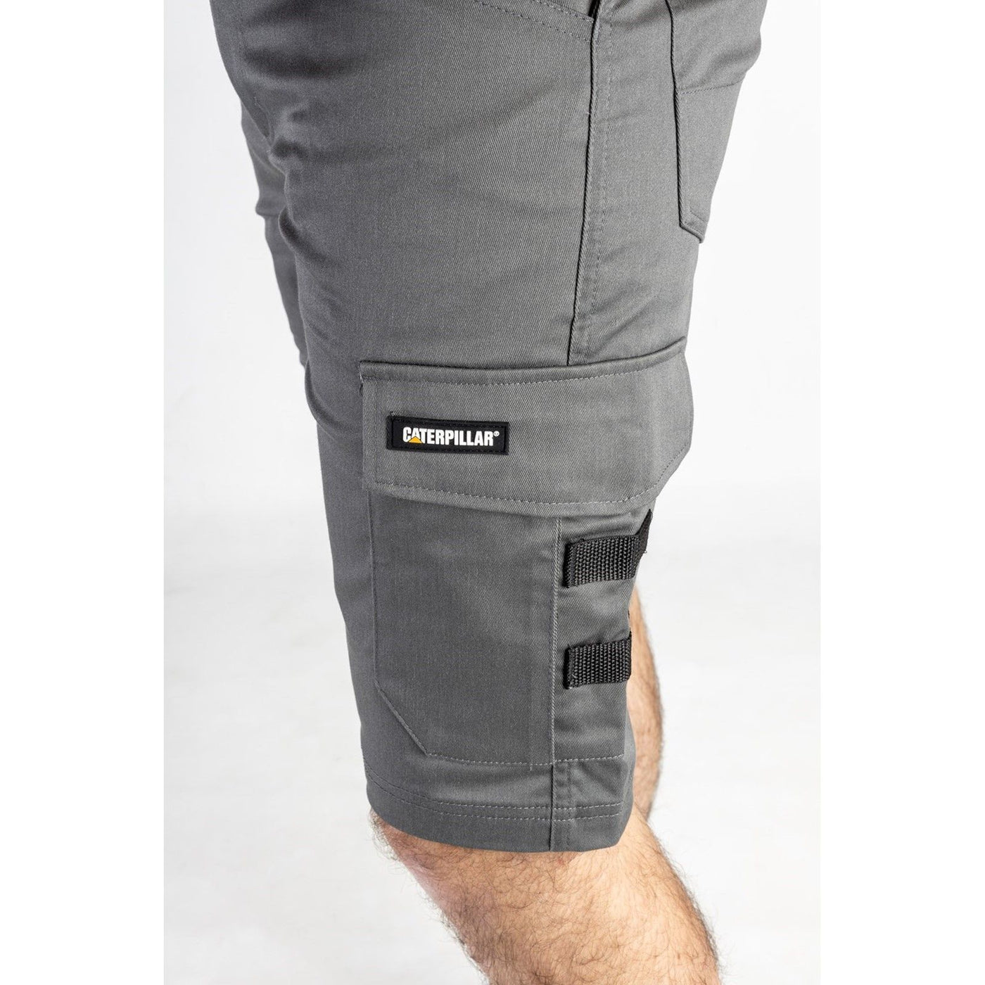 Caterpillar Tracker Gym Capri Pants Zipper Pockets Shorts