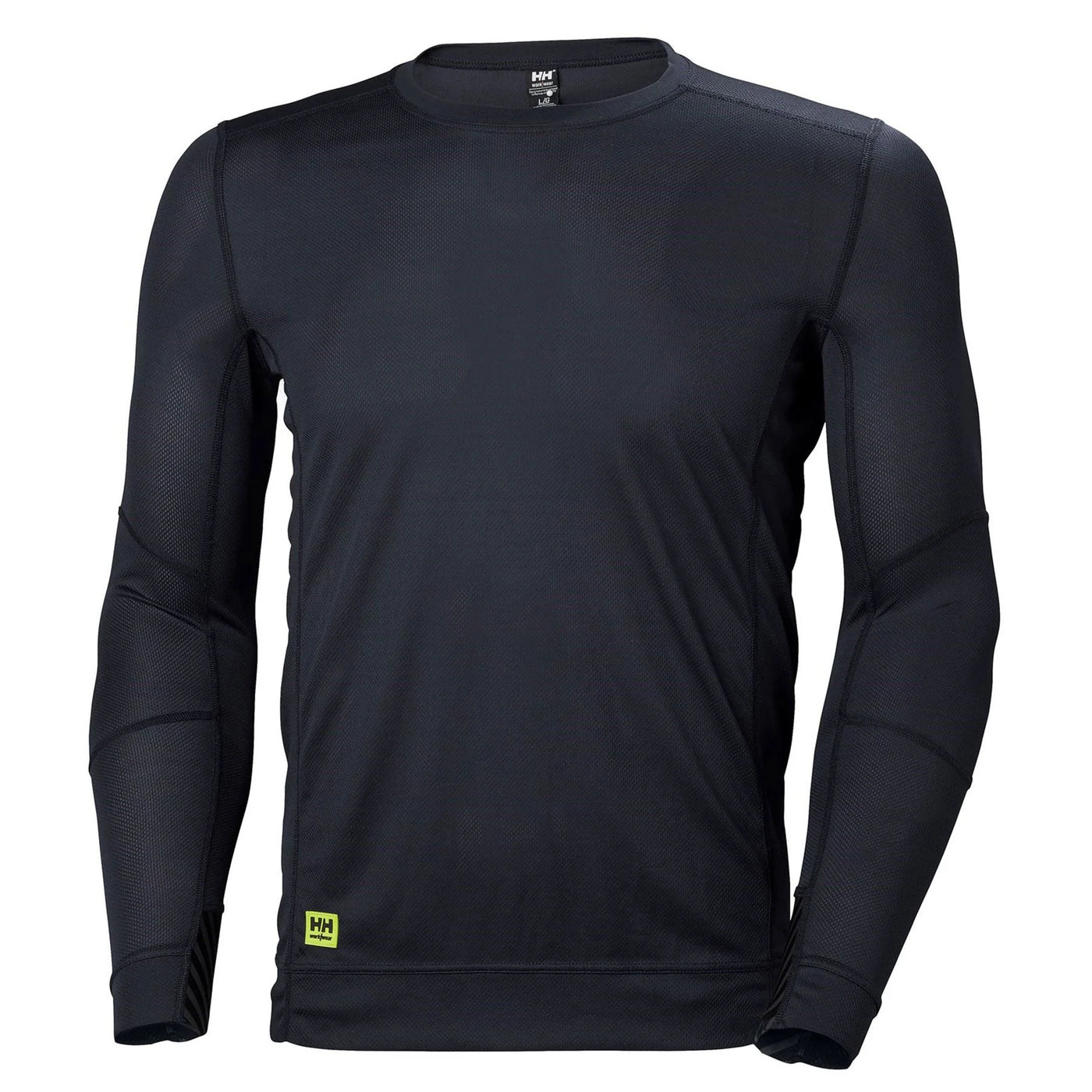 Helly Hansen Lifa Black Long-Sleeve Base Layer Crewneck