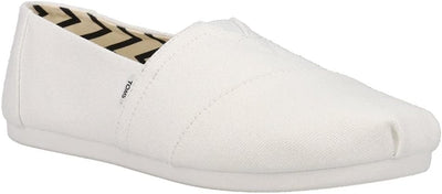 Toms  White Canvas Alpargata Mallow Slip On Women's Cupsole Casual Shoes