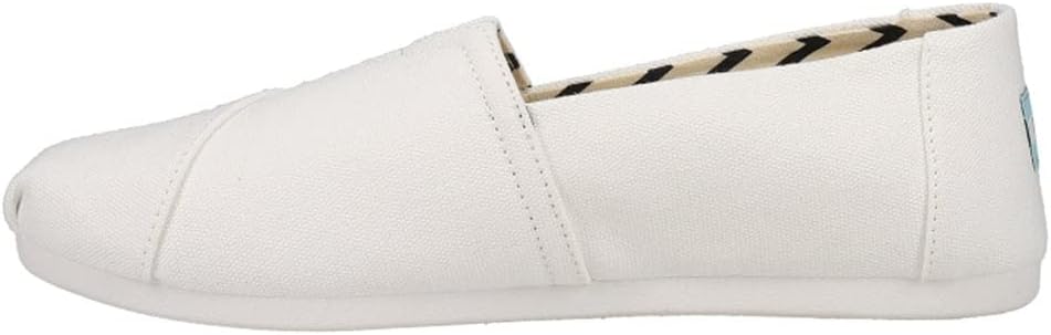 Toms  White Canvas Alpargata Mallow Slip On Women's Cupsole Casual Shoes