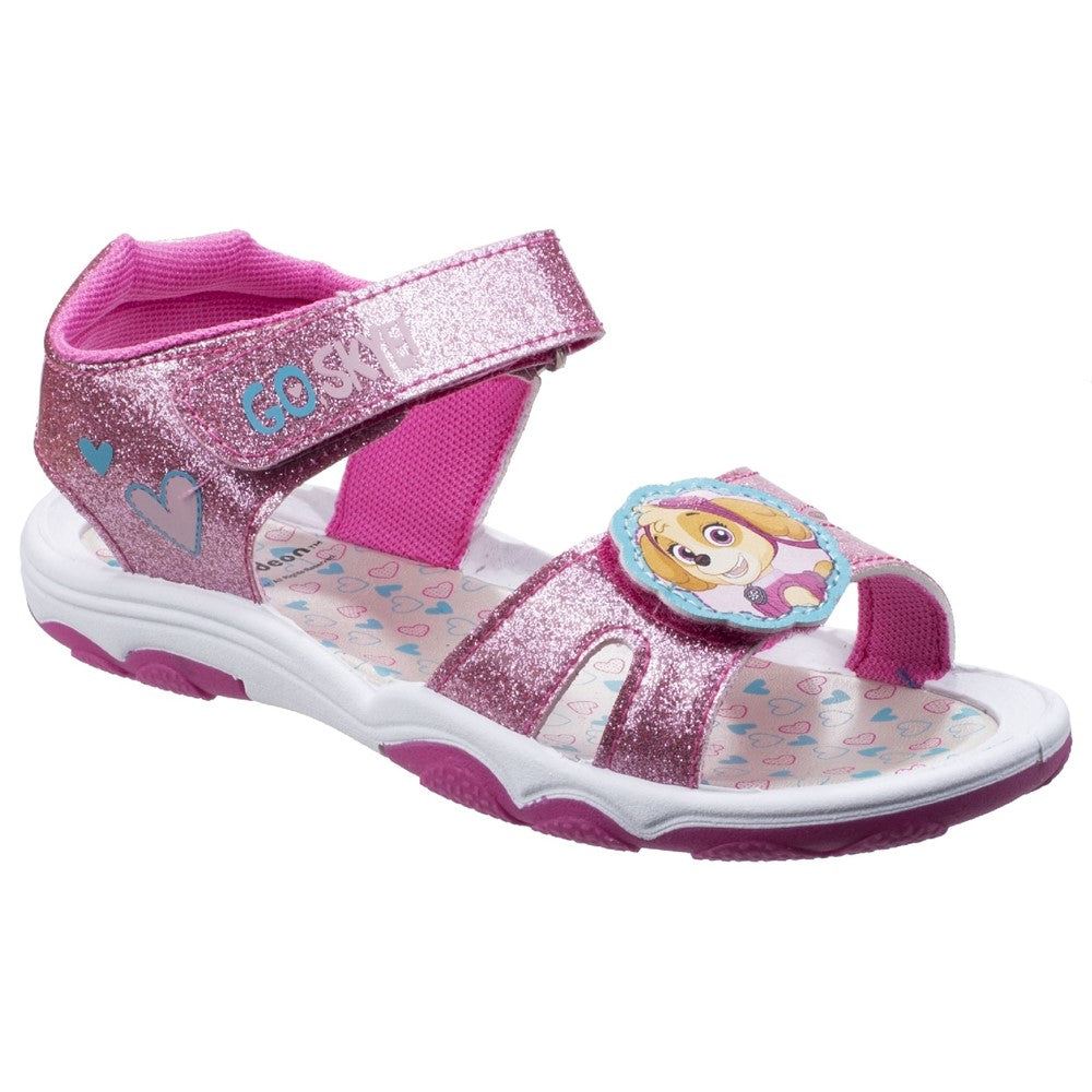 Leomil Skye Glitter Touch Fastening Sandal Pink