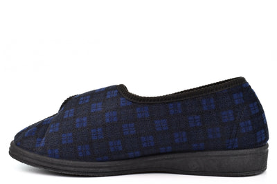 Comfylux Hamish Mens Check Slip On Slipper