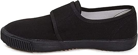 Mirak Velcro Unisex Childrens Black Plimsolls