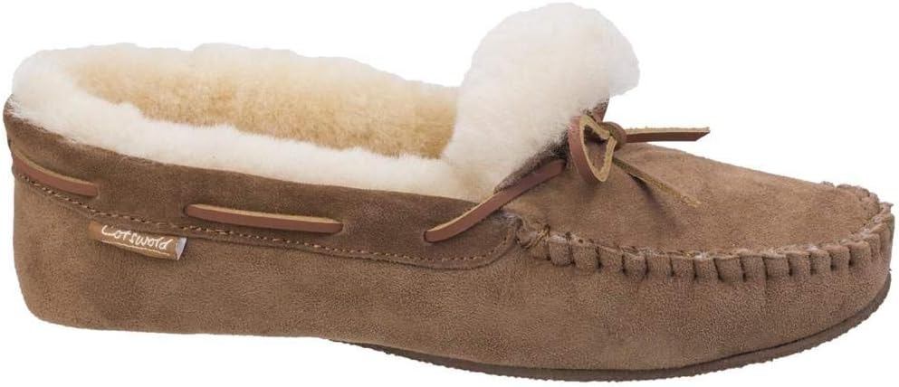 Cotswold Stanway Moccasins Comfort Sole Slippers