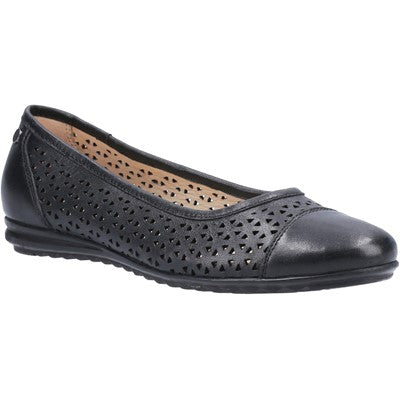 Hush Puppies Ladies Leah Ballerina Leather Pump