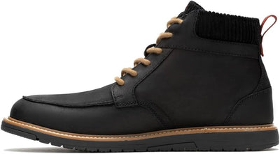 Hush Puppies Jenson Lace Up Bold Black Nubuck Boot