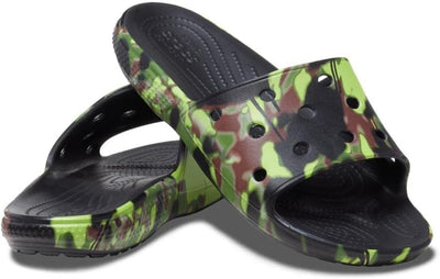 Crocs Unisex Spray Camo Slide Sandals