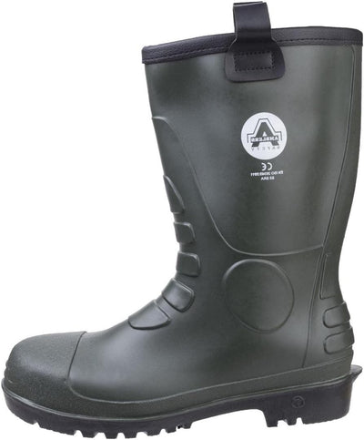 Amblers Safety Green Pvc Rigger Boot