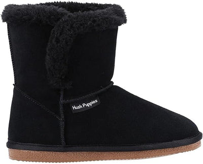 Hush Puppies Cozy Suede Slipper Bootie