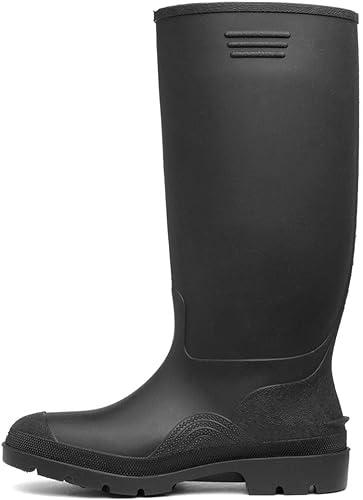 Dunlop Pricemastor Men's Black Ribbed Wellingtons Boots