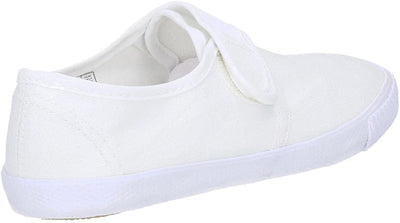 Mirak Velcro Strap Plimsolls - White