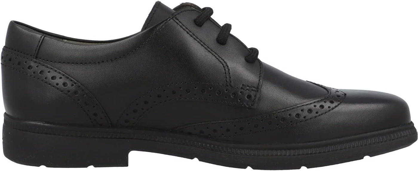 Geox Federico Paso Fino Unique Pattern Leather School Shoe