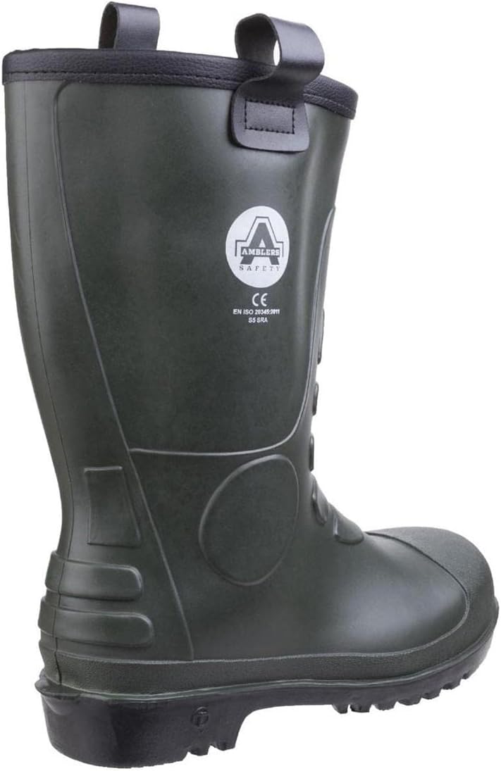 Amblers Safety Green Pvc Rigger Boot