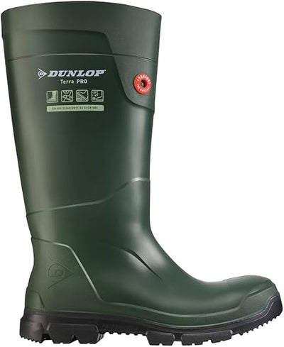 Dunlop Fieldpro Purofort Non Safety Wellington Boots Green