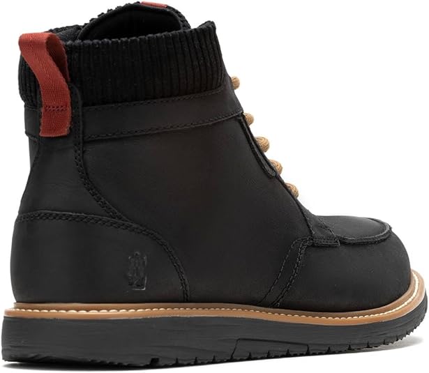 Hush Puppies Jenson Lace Up Bold Black Nubuck Boot