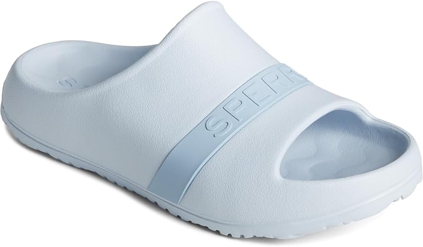 Sperry Women's Float Slide Glitter Logo Blue Sandal