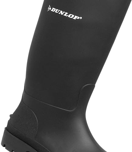 Dunlop Pricemastor Men's Black Ribbed Wellingtons Boots