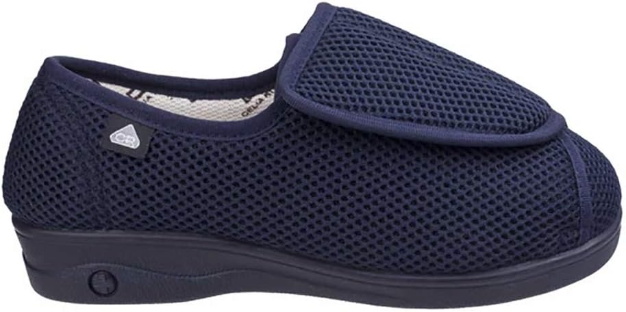 Celia Ruiz Ladies Touch Fastening Slipper In Navy