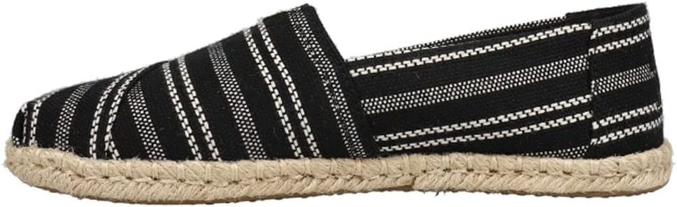 Toms Alpargata Black/White Woven Design Espadrilles Shoes