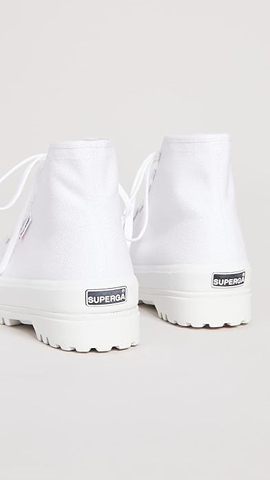 Superga  Alpina Resin Eyelets Converse Pro Blaze Heel Hi Top White Boots