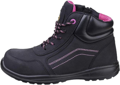 Amblers Lydia Composite Ladies Black/pink Safety Boot