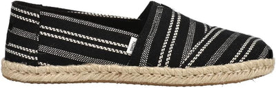 Toms Alpargata Black/White Woven Design Espadrilles Shoes