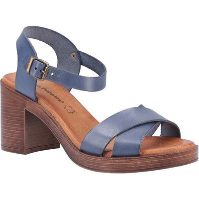 Hush Puppies Ladies Georgia Leather Heeled Sandals