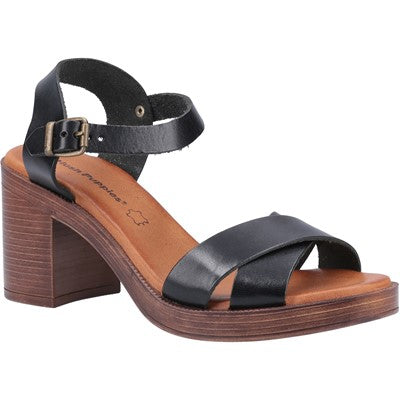 Hush Puppies Ladies Georgia Leather Heeled Sandals