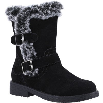 Hush Puppies Macie Mid Soft Faux Fur Collar Sole Boot