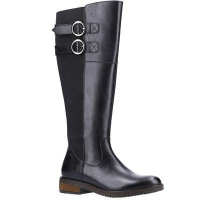 Hush Puppies Carla Calf Womens Ladies Leather Boots