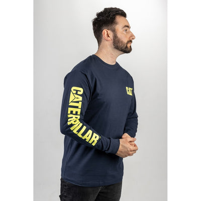 Caterpillar Trademark Banner Long Sleeved T-shirt