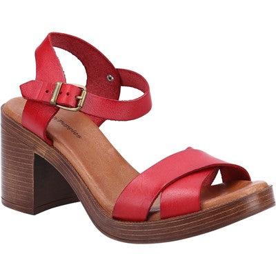 Hush Puppies Ladies Georgia Leather Heeled Sandals