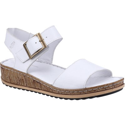 Hush Puppies Ladies Ellie Leather Wedge Sandals