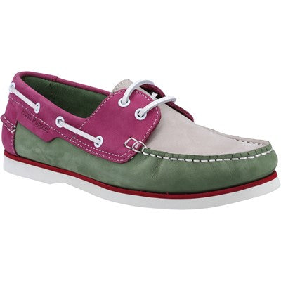 Hush Puppies Ladies Hattie Leather Boat Shoe