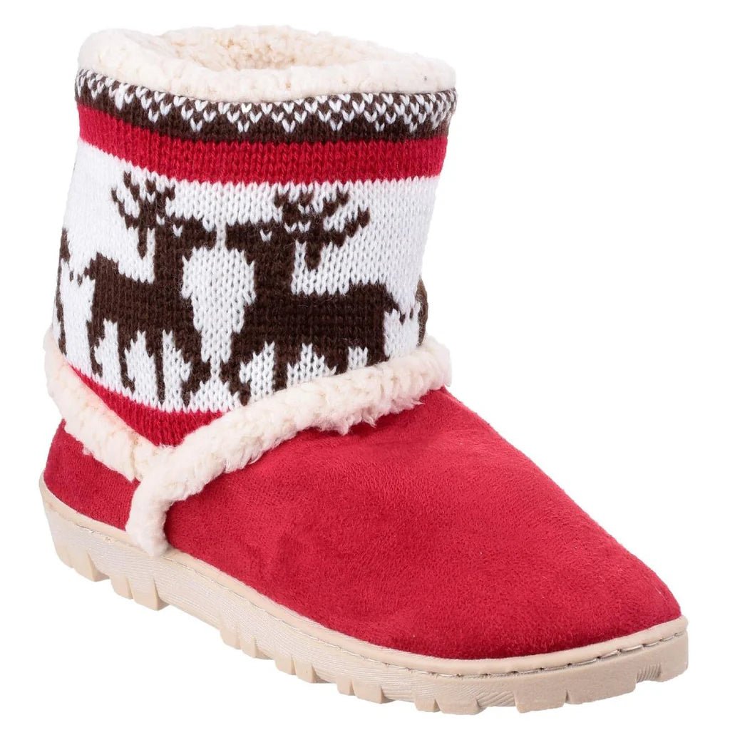 Mirak Denmark Faux Fur Lined Kids Suitable Loose Boot Slippers