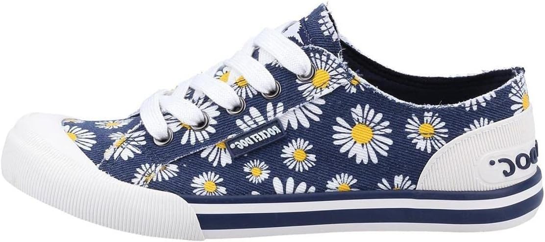 Rocket Dog  Women Homer Daisy Print Navy Casual Comfort Trainer