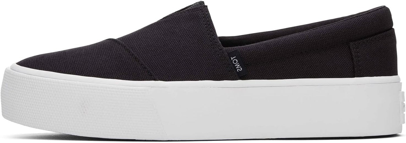 Toms Women Fenix Black Canvas Shoes