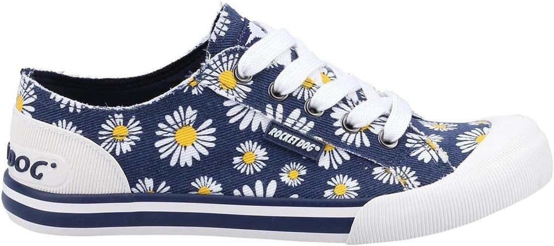 Rocket Dog  Women Homer Daisy Print Navy Casual Comfort Trainer