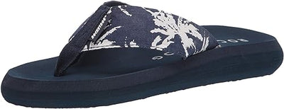 Rocket Dog Blue Spotlight Navy Palm Flip Flops