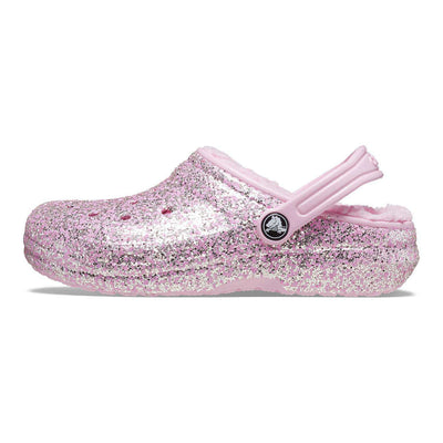 Crocs Kids' Classic Glitter Lined Clog