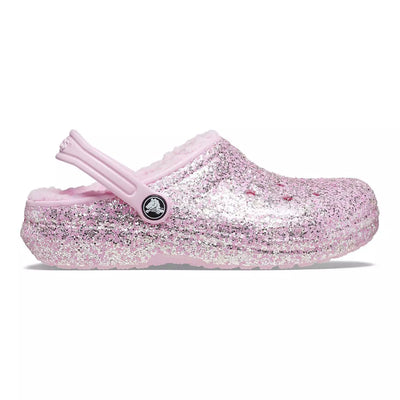 Crocs Kids' Classic Glitter Lined Clog