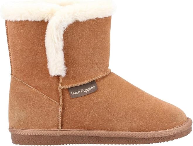 Hush Puppies Cozy Suede Slipper Bootie